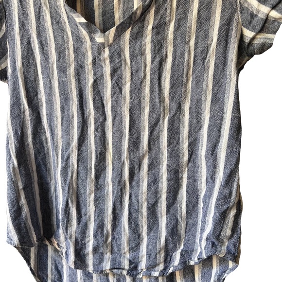 Cloth & Stone Linen Blend Relaxed Stripe Top - Picture 5 of 9